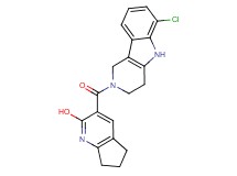 3-[(6-chloro-1,3,4,5-tetrahydro-2H-pyrido[4,3-b]indol-2-yl)carbonyl]-6,7-dihydro-5H-cyclopenta[b]pyridin-2-ol