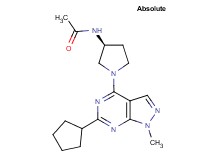 N-[(3S)-1-(6-cyclopentyl-1-methyl-1H-pyrazolo[3,4-d]pyrimidin-4-yl)-3-pyrrolidinyl]acetamide