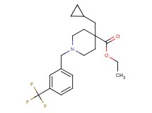 ethyl 4-(cyclopropylmethyl)-1-[3-(trifluoromethyl)benzyl]-4-piperidinecarboxylate