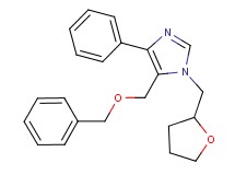 5-[(benzyloxy)methyl]-4-phenyl-1-(tetrahydrofuran-2-ylmethyl)-1H-imidazole