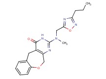 2-{methyl[(3-propyl-1,2,4-oxadiazol-5-yl)methyl]amino}-5,11-dihydro[1]benzoxepino[3,4-d]pyrimidin-4(3H)-one