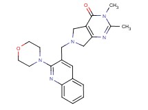 2,3-dimethyl-6-[(2-morpholin-4-ylquinolin-3-yl)methyl]-3,5,6,7-tetrahydro-4H-pyrrolo[3,4-d]pyrimidin-4-one