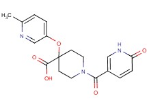 4-[(6-methylpyridin-3-yl)oxy]-1-[(6-oxo-1,6-dihydropyridin-3-yl)carbonyl]piperidine-4-carboxylic acid