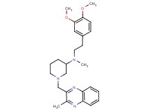 N-[2-(3,4-dimethoxyphenyl)ethyl]-N-methyl-1-[(3-methyl-2-quinoxalinyl)methyl]-3-piperidinamine