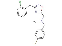 1-[3-(2-chlorobenzyl)-1,2,4-oxadiazol-5-yl]-N-(4-fluorobenzyl)-N-methylmethanamine