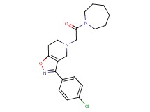 5-(2-azepan-1-yl-2-oxoethyl)-3-(4-chlorophenyl)-4,5,6,7-tetrahydroisoxazolo[4,5-c]pyridine