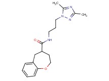 N-[3-(3,5-dimethyl-1H-1,2,4-triazol-1-yl)propyl]-2,3,4,5-tetrahydro-1-benzoxepine-4-carboxamide