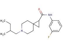 N-(3-fluorophenyl)-6-(2-methylbutyl)-6-azaspiro[2.5]octane-1-carboxamide