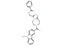N-({7-[(9-methyl-9H-carbazol-3-yl)carbonyl]-6,7,8,9-tetrahydro-5H-[1,2,4]triazolo[4,3-d][1,4]diazepin-3-yl}methyl)benzamide
