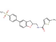 5-methyl-N-({5-[4-(methylsulfonyl)phenyl]-2,3-dihydro-1-benzofuran-2-yl}methyl)-2-thiophenecarboxamide