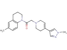 6-methyl-1-{[4-(1-methyl-1H-pyrazol-4-yl)-3,6-dihydropyridin-1(2H)-yl]acetyl}-1,2,3,4-tetrahydroquinoline