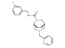 (1S*,5R*)-N-(3-fluorobenzyl)-3-(pyridin-2-ylmethyl)-3,6-diazabicyclo[3.2.2]nonane-6-carboxamide