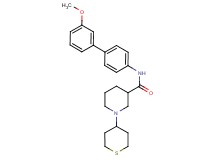 N-(3'-methoxy-4-biphenylyl)-1-(tetrahydro-2H-thiopyran-4-yl)-3-piperidinecarboxamide