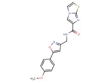 N-{[5-(4-methoxyphenyl)-3-isoxazolyl]methyl}imidazo[2,1-b][1,3]thiazole-6-carboxamide