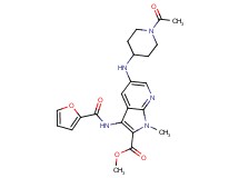 methyl 5-[(1-acetyl-4-piperidinyl)amino]-3-(2-furoylamino)-1-methyl-1H-pyrrolo[2,3-b]pyridine-2-carboxylate