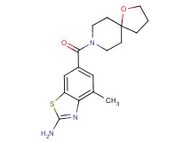 4-methyl-6-(1-oxa-8-azaspiro[4.5]dec-8-ylcarbonyl)-1,3-benzothiazol-2-amine