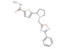 N-methyl-5-{1-[(3-phenyl-1,2,4-oxadiazol-5-yl)methyl]-2-pyrrolidinyl}-2-thiophenecarboxamide