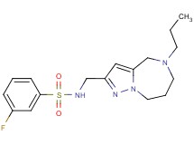 3-fluoro-N-[(5-propyl-5,6,7,8-tetrahydro-4H-pyrazolo[1,5-a][1,4]diazepin-2-yl)methyl]benzenesulfonamide