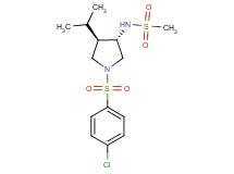 N-{(3S*,4R*)-1-[(4-chlorophenyl)sulfonyl]-4-isopropyl-3-pyrrolidinyl}methanesulfonamide