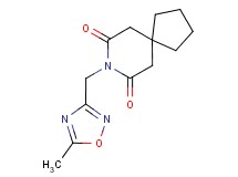 8-[(5-methyl-1,2,4-oxadiazol-3-yl)methyl]-8-azaspiro[4.5]decane-7,9-dione