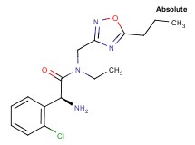 (2S)-2-amino-2-(2-chlorophenyl)-N-ethyl-N-[(5-propyl-1,2,4-oxadiazol-3-yl)methyl]acetamide