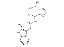 N-[1-(4-isopropyl-4H-1,2,4-triazol-3-yl)ethyl]-2-(2-methyl-1H-indol-3-yl)acetamide