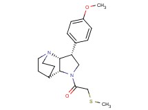 (3R*,3aR*,7aR*)-3-(4-methoxyphenyl)-1-[(methylthio)acetyl]octahydro-4,7-ethanopyrrolo[3,2-b]pyridine