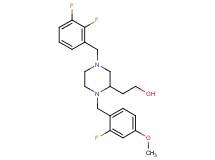 2-[4-(2,3-difluorobenzyl)-1-(2-fluoro-4-methoxybenzyl)-2-piperazinyl]ethanol