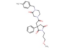 1-(3-methoxypropyl)-3-{2-[4-(4-methylbenzyl)-3-oxo-1-piperazinyl]-2-oxoethyl}-3-phenyl-2,5-pyrrolidinedione