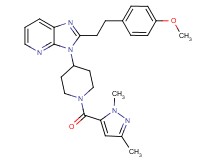 3-{1-[(1,3-dimethyl-1H-pyrazol-5-yl)carbonyl]-4-piperidinyl}-2-[2-(4-methoxyphenyl)ethyl]-3H-imidazo[4,5-b]pyridine