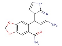 6-(6-amino-1H-pyrrolo[2,3-b]pyridin-4-yl)-1,3-benzodioxole-5-carboxamide