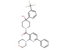 1-{[2-(4-morpholinyl)-6-phenyl-3-pyridinyl]carbonyl}-4-[3-(trifluoromethyl)phenyl]-4-piperidinol