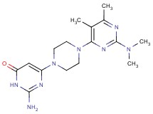 2-amino-6-{4-[2-(dimethylamino)-5,6-dimethylpyrimidin-4-yl]piperazin-1-yl}pyrimidin-4(3H)-one