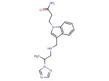 3-[3-({[2-(1H-1,2,4-triazol-1-yl)propyl]amino}methyl)-1H-indol-1-yl]propanamide