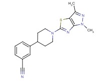 3-[1-(1,3-dimethyl-1H-pyrazolo[3,4-d][1,3]thiazol-5-yl)piperidin-4-yl]benzonitrile
