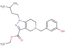 ethyl 5-(3-hydroxybenzyl)-1-(3-methylbutyl)-4,5,6,7-tetrahydro-1H-pyrazolo[4,3-c]pyridine-3-carboxylate