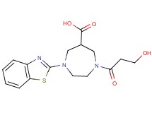 1-(1,3-benzothiazol-2-yl)-4-(3-hydroxypropanoyl)-1,4-diazepane-6-carboxylic acid