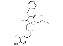 8-(3,4-dimethylbenzyl)-1-isobutyl-3-(2-pyridinylmethyl)-1,3,8-triazaspiro[4.5]decane-2,4-dione