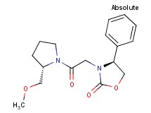 (4S)-3-{2-[(2S)-2-(methoxymethyl)pyrrolidin-1-yl]-2-oxoethyl}-4-phenyl-1,3-oxazolidin-2-one