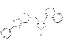 N-methyl-1-[3-(1-naphthyl)-1H-pyrazol-4-yl]-N-{[3-(3-pyridinyl)-1,2,4-oxadiazol-5-yl]methyl}methanamine