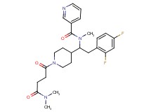 N-(2-(2,4-difluorophenyl)-1-{1-[4-(dimethylamino)-4-oxobutanoyl]-4-piperidinyl}ethyl)-N-methylnicotinamide