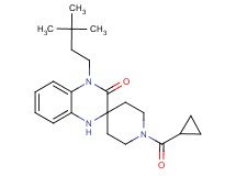 1-(cyclopropylcarbonyl)-4'-(3,3-dimethylbutyl)-1',4'-dihydro-3'H-spiro[piperidine-4,2'-quinoxalin]-3'-one