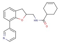 N-{[7-(3-pyridinyl)-2,3-dihydro-1-benzofuran-2-yl]methyl}-3-cyclohexene-1-carboxamide