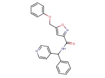 5-(phenoxymethyl)-N-[phenyl(4-pyridinyl)methyl]-3-isoxazolecarboxamide