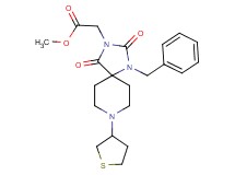 methyl [1-benzyl-2,4-dioxo-8-(tetrahydro-3-thienyl)-1,3,8-triazaspiro[4.5]dec-3-yl]acetate