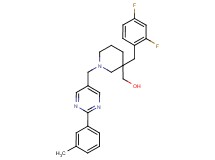 (3-(2,4-difluorobenzyl)-1-{[2-(3-methylphenyl)-5-pyrimidinyl]methyl}-3-piperidinyl)methanol