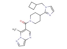 6-({4-[1-(cyclobutylmethyl)-1H-imidazol-2-yl]piperidin-1-yl}carbonyl)-7-methylpyrazolo[1,5-a]pyrimidine