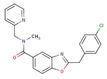 2-(4-chlorobenzyl)-N-methyl-N-(2-pyridinylmethyl)-1,3-benzoxazole-5-carboxamide