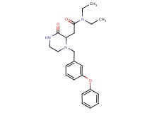 N,N-diethyl-2-[3-oxo-1-(3-phenoxybenzyl)-2-piperazinyl]acetamide