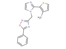 3-{[2-(3-methyl-2-thienyl)-1H-imidazol-1-yl]methyl}-5-phenyl-1,2,4-oxadiazole